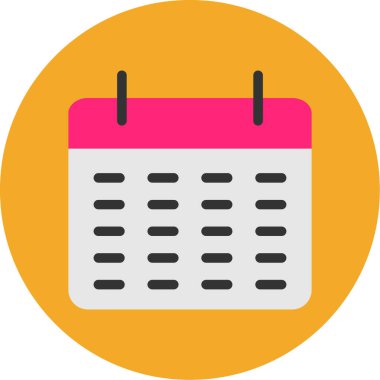 Randevu. Web simgesi basit illüstrasyon