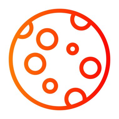 pizza vektörü ince çizgi simgesi