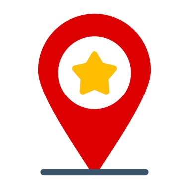 harita pin düz vektör deseni