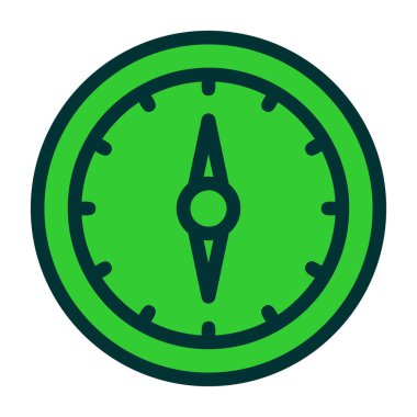 Pusula. Web simgesi basit illüstrasyon