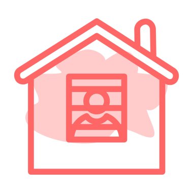 Ev simgesi vektör illüstrasyonu