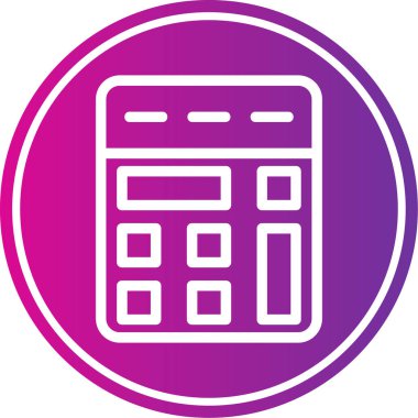 hesap makinesi web simge vektör çizim