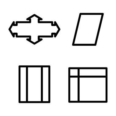 Evrensel simgeler kümesi, vektör illüstrasyonu