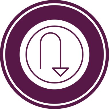 Ok. Web simgesi basit illüstrasyon