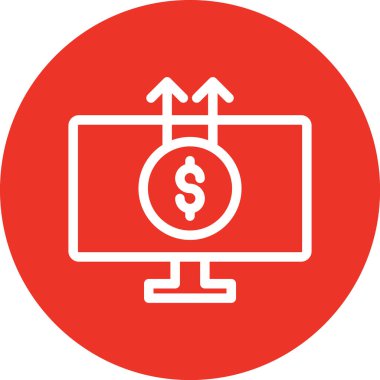 vektör lcd simgesi illüstrasyonu