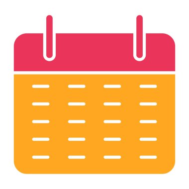 Takvim simgesi, vektör çizimi