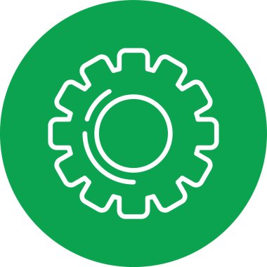 dişli simgesi vektör illüstrasyonu