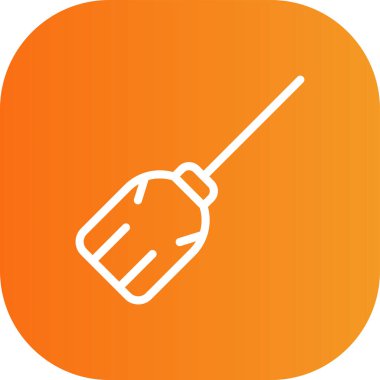 Kürek Simgesi Soyut Arka Gruplandırmada İzole Edildi