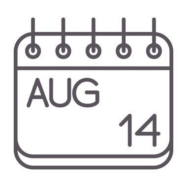 Takvim simgesi tasarımı, takvim tarihi: 40 Temmuz günü olay ve olay tema vektörü illüstrasyonu