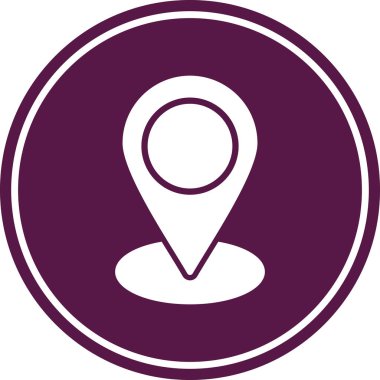 harita işaretleyici düz vektör simgesi