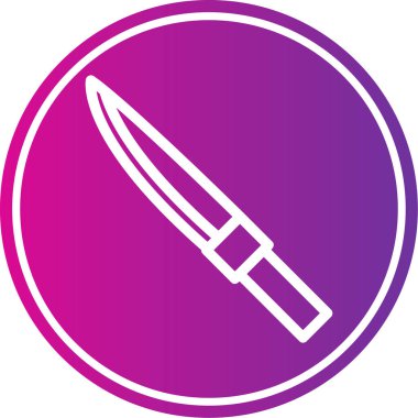 bıçak simgesi vektör illüstrasyonu