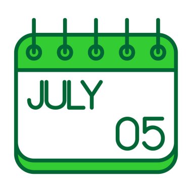 Takvim simgesi vektör illüstrasyonu