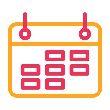 Takvim simgesi vektör illüstrasyonu