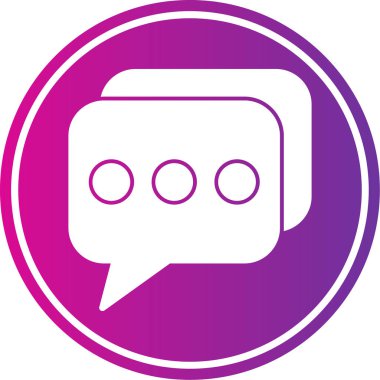 Konuş. Web simgesi basit illüstrasyon