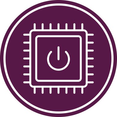 Güç düğmesinin vektör illüstrasyonu