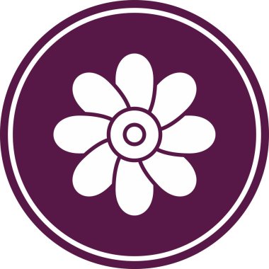 çiçek simgesi vektör illüstrasyonu