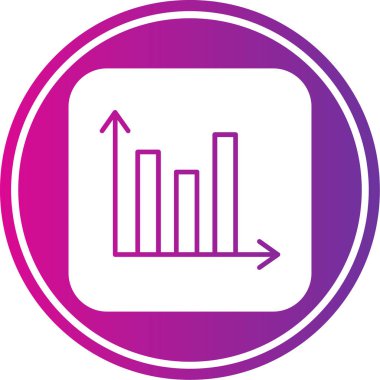 Bir pasta grafiği simgesinin vektör çizimi