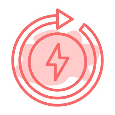 güç simgesi, modern basit tasarım