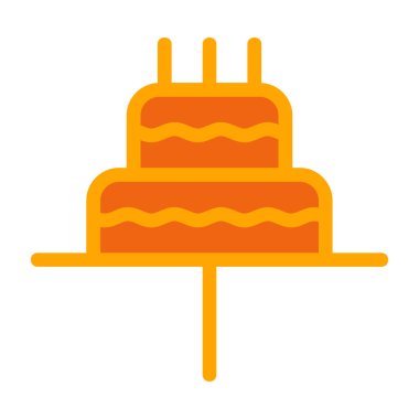 Tatlı ve lezzetli pasta ikonu