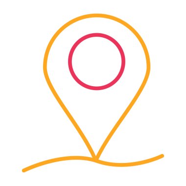 Harita Konum simgesi vektör illüstrasyon tasarımı