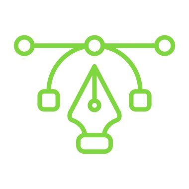 yeşil teknoloji ikon vektör illüstrasyonu