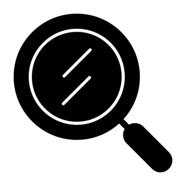 Kolayca değiştirilebilen veya düzenlenebilen cam vektör simgesi büyütülüyor