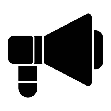 megafon simgesi, vektör illüstrasyonu