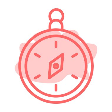 Beyaz arkaplanda izole edilmiş modaya uygun düz saat simgesi. Web sitenizin tasarımı, logosu, uygulaması için saat sembolü. Evet, vektör illüstrasyonu,