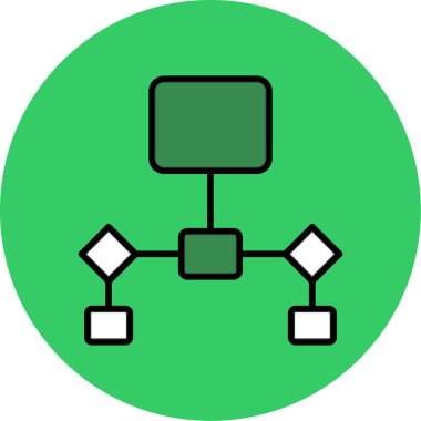 Ağ simgesinin vektör illüstrasyonu