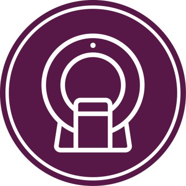 Dairesel bir simgenin vektör illüstrasyonu