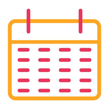 Takvim. Web simgesi basit illüstrasyon