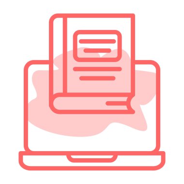 dizüstü bilgisayar simgesi, vektör illüstrasyonu