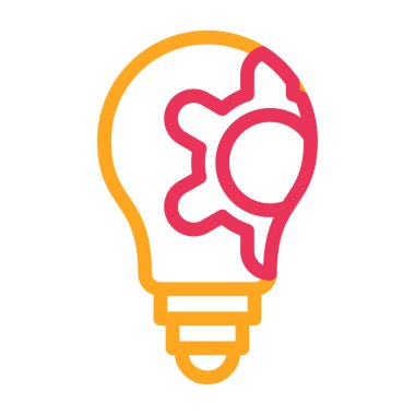 ampul simgesi vektör illüstrasyonu