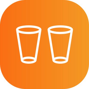 Cam simgenin vektör illüstrasyonu