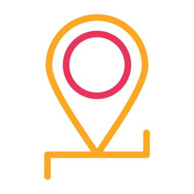 harita işaretleyici düz vektör simgesi