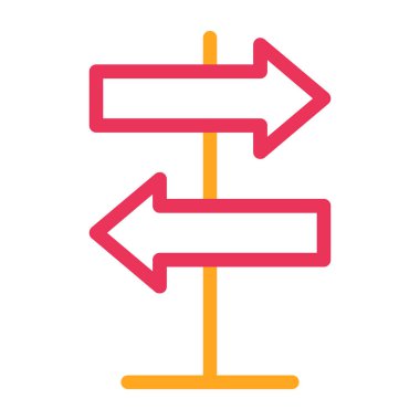 yön vektör simgesi modern basit tasarım