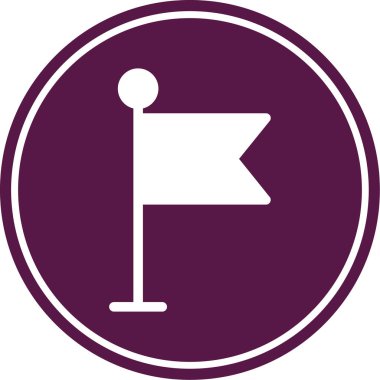 Yol işareti simgesi. vektör illüstrasyonu