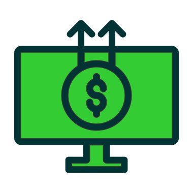 Kolayca düzenleyebilen ve düzenleyebilen Dolar Vektörü simgesi