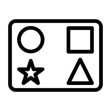 oyun vektörü ince çizgi simgesi