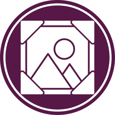 Bir pusula simgesinin vektör illüstrasyonu