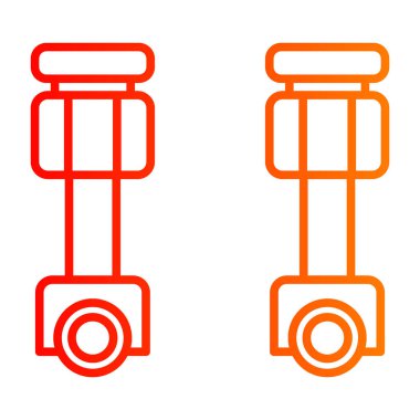Modern oto tamir simgesinin vektör illüstrasyonu