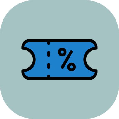 İndirim simgesi vektör illüstrasyonu