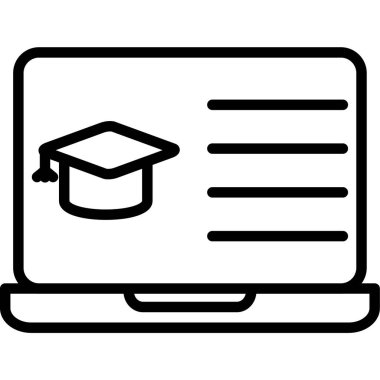 Online Eğitim vektör satırı simgesi