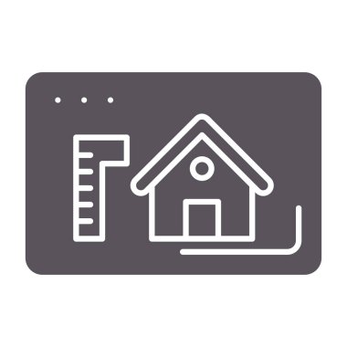 ev simgesi, vektör illüstrasyonu