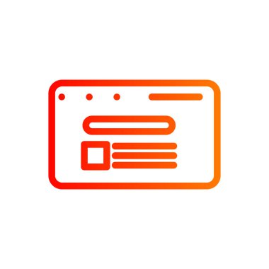 Modern tasarım simgesinin vektör illüstrasyonu