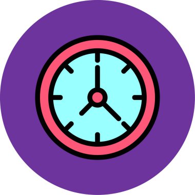 saat vektör simgesi modern basit illüstrasyon