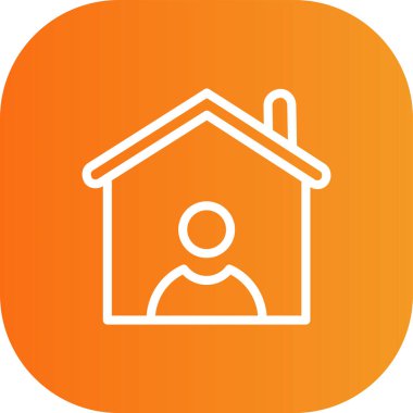 Ev simgesinin vektör illüstrasyonu