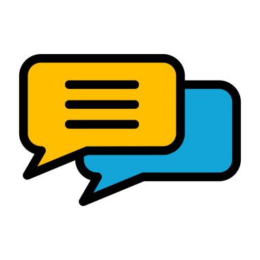 konuşma balonu ikonu vektör illüstrasyon tasarımı