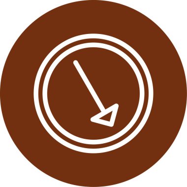 Saat simgesinin vektör illüstrasyonu