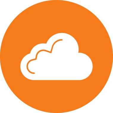 bulut simgesi vektör sembolü